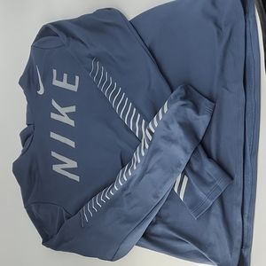 Nike Dri Fit Hooded Long Sleeve Shirt Running Small